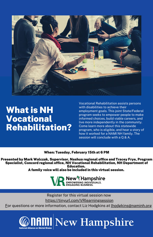 Vocational Rehabilitation Event Flyer