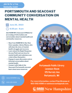 Portsmouth and Seacoast Community Conversation on Mental Health - June 20, 2023