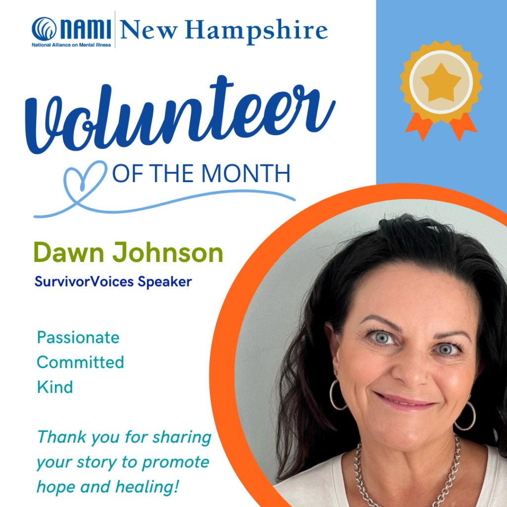 Volunteer of the month - Dawn Johnson SurvivorVoices Speaker