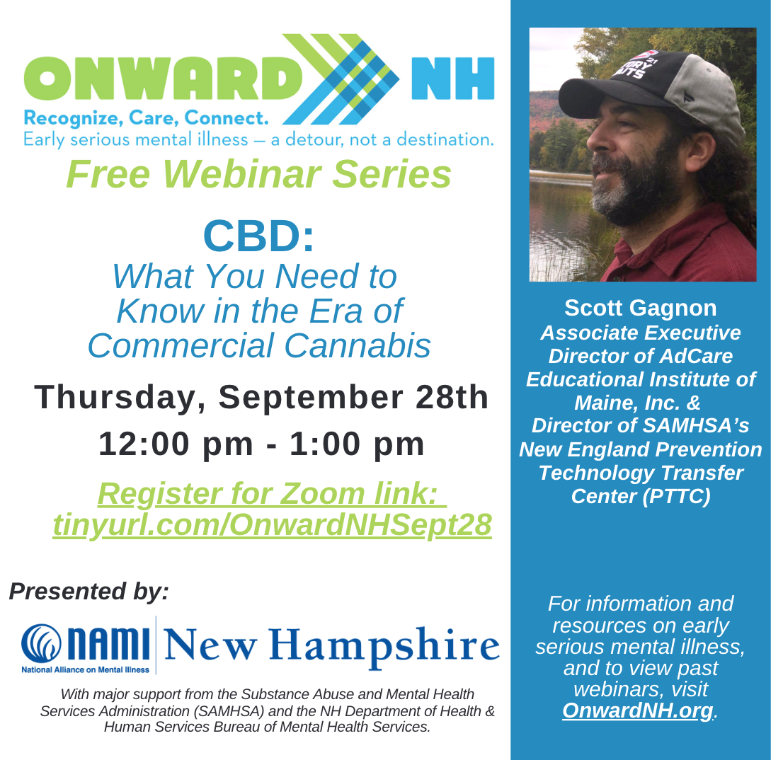 Onward NH Webinar Series - CBD: What you need to know in the era of commercial cannabis
