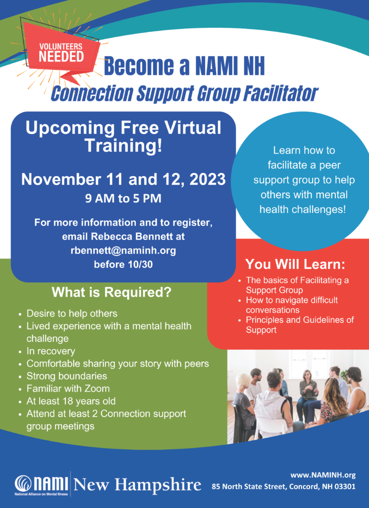 Learn how to facilitate a peer support group to help others with mental health challenges!