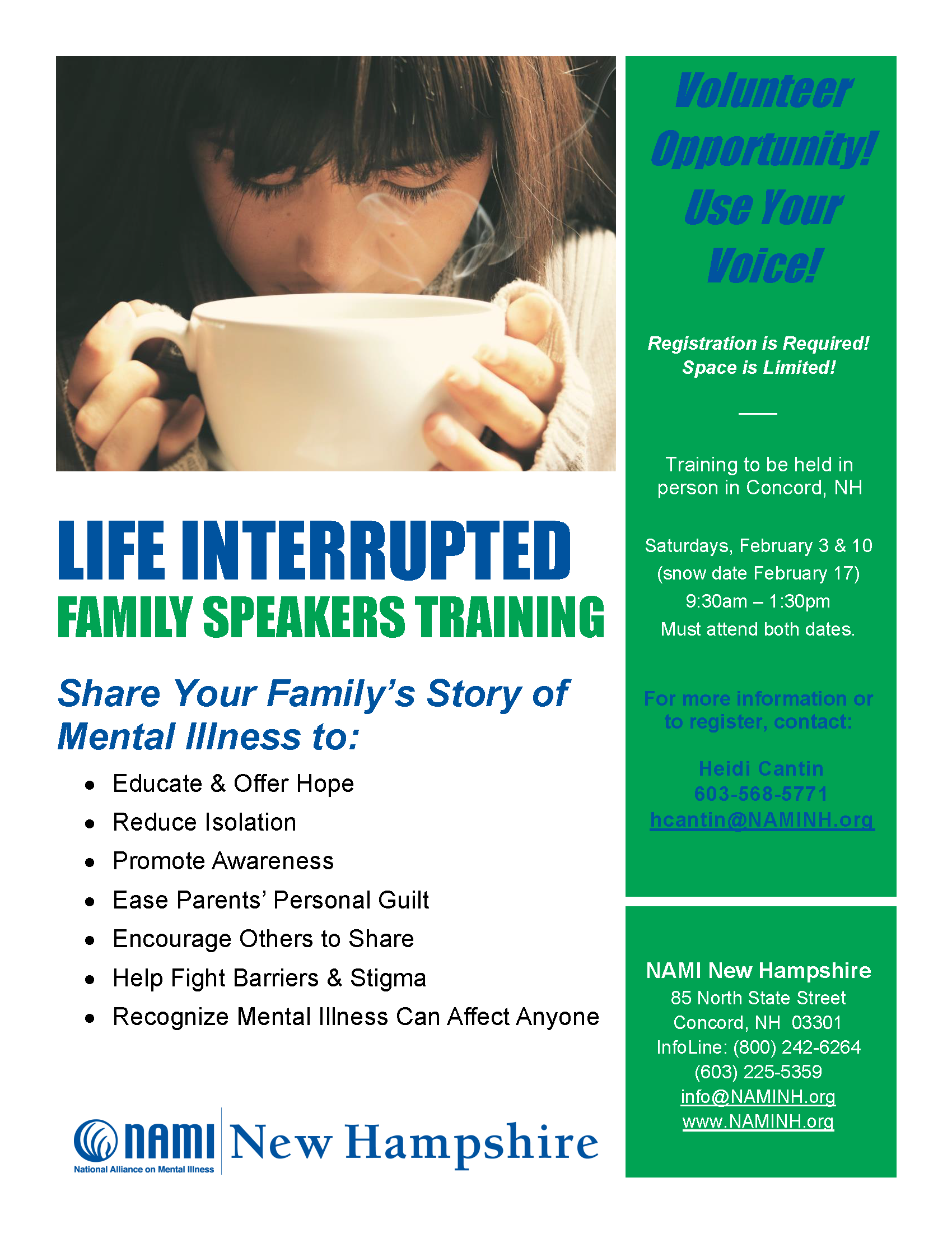 Life Interrupted Family Speaker Training