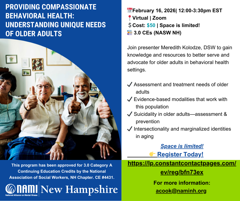 Providing Compassionate Behavioral Health: Understanding Unique Needs of Older Adults