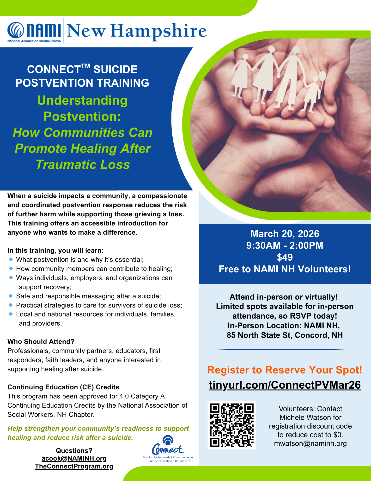 Understanding Postvention: How Communities Can Promote Healing after Traumatic Loss