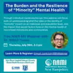 The Burden and the Resilience of &ldquo;Minority&rdquo; Mental Health (Free Webinar)