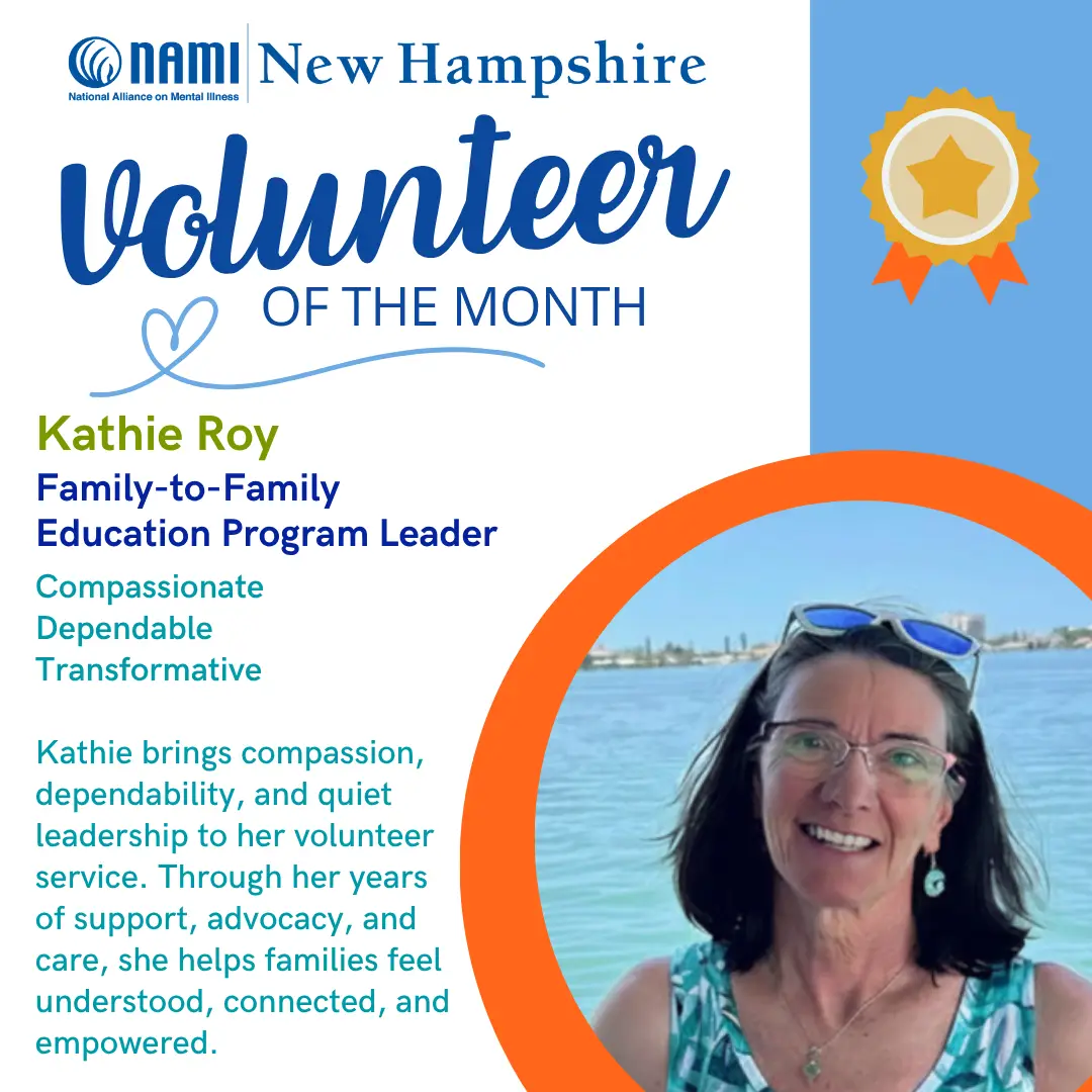 NAMI New Hampshire Volunteer of the Month Kathie Roy