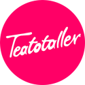 Teatotaller as white text in a pink circle